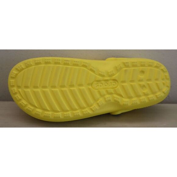Crocs 203591-7A9 Unisex Sz Men's 11 Women's 13 Lemon Yellow Classic Lined Clogs - Picture 3 of 11